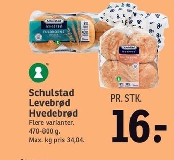 SPAR Schulstad levebrød hvedebrød tilbud