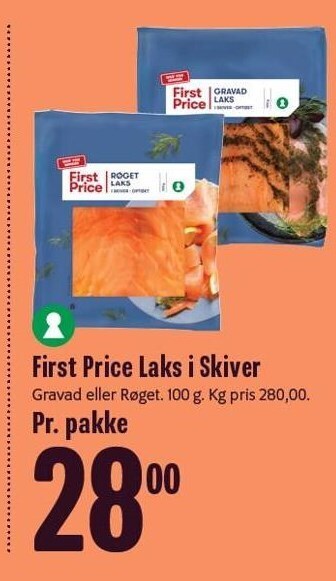 Min Købmand First price laks i skiver tilbud