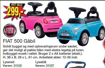 Harald Nyborg Fiat 500 gåbil tilbud