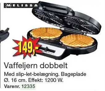 Harald Nyborg Melissa vaffeljern dobbelt tilbud
