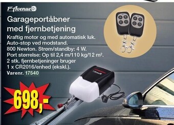 Harald Nyborg Garageportåbner med fjernbetjening tilbud