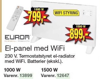 Harald Nyborg El-panel med wifi tilbud