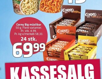 Fleggaard Corny big müslibar 24 stk. tilbud