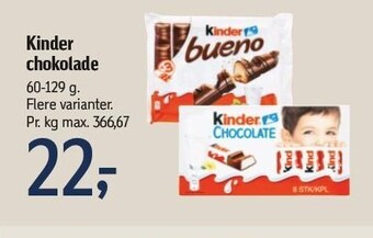 Føtex Kinder chokolade tilbud