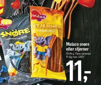 Føtex Malaco snøre el. stjerner tilbud