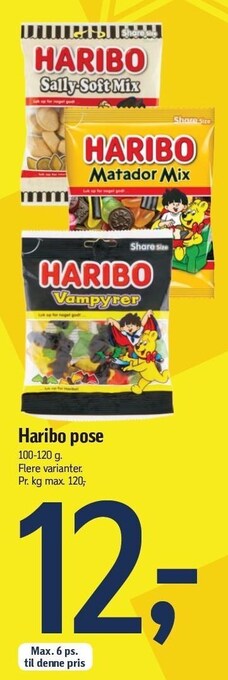 Føtex Haribo pose tilbud