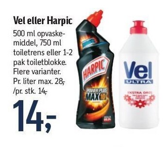 Føtex Vel el. harpic tilbud