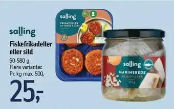 Føtex Fiskefrikadeller el. sild tilbud