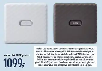 Føtex Instax link wide printer tilbud
