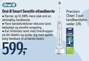 Føtex Oral-b smart sensitiv eltandbørste tilbud