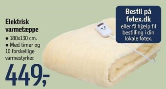 Føtex Elektrisk varmetæppe tilbud