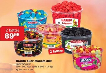 Poetzsch Padborg Haribo el. maoam slik tilbud
