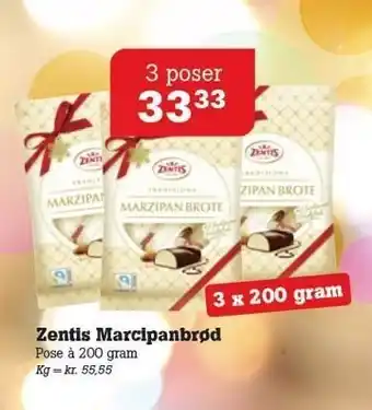 Zentis marcipanbrød