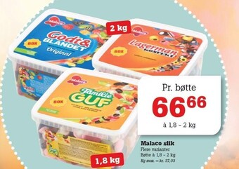 Poetzsch Padborg Malaco slik tilbud