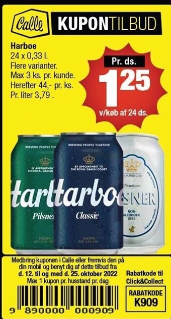 Calle Harboe tilbud