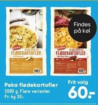 Peka flødekartofler