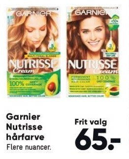 Bilka Garnier nutrisse hårfarve tilbud