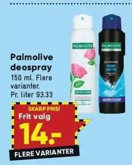Bilka Palmolive deospray tilbud