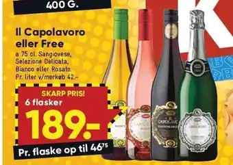 Bilka Il capolavoro el. free 6 flasker tilbud