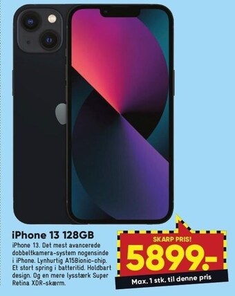 Bilka Iphone 13 128gb tilbud