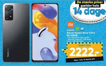 Bilka Xiaomi redmi note 11 pro 5g 125gb tilbud