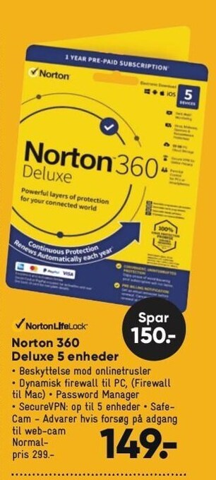 Bilka Norton 360 deluxe 5 enheder tilbud