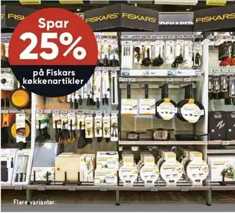 Bilka Spar 25 % på fiskars køkkenartikler tilbud