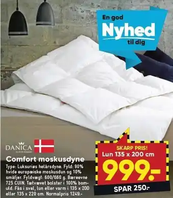 Bilka Comfort moskusdyne tilbud