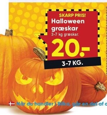 Bilka Halloween græskar tilbud