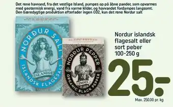 Nordur islandsk flagesalt el. sort peber