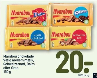 REMA 1000 Marabou chokolade tilbud