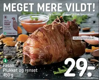 REMA 1000 Rema 1000 fasan plukket og renser tilbud