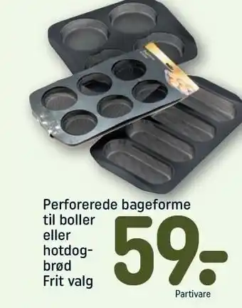 REMA 1000 Perforerede bageforme til boller el. hotdogbrød tilbud