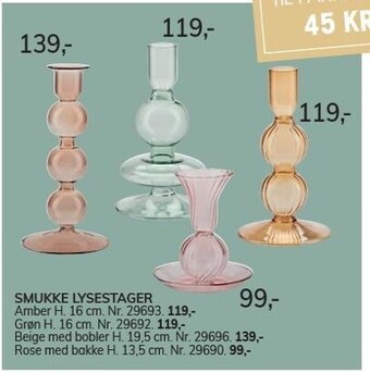 Daells Bolighus Smukke lysestager tilbud