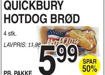 Quickbury Hotdog Brød