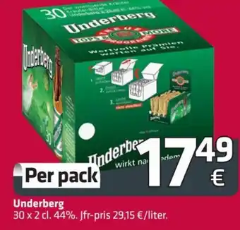 Fleggaard Underberg 30 x 2 cl. tilbud