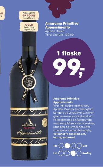 Amarama primitivo appassimento