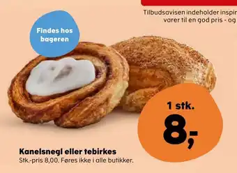 Kanelsnegl eller tebirkes