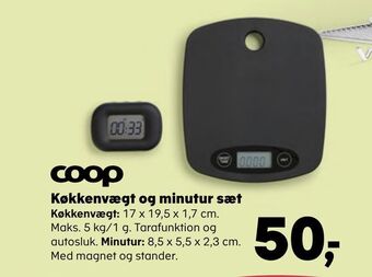 Køkkenvægt og minutur sæt