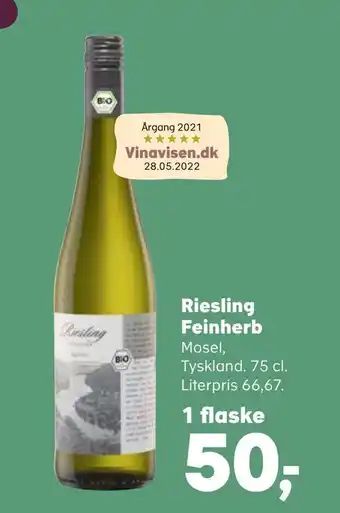 Kvickly Riesling feinherb tilbud