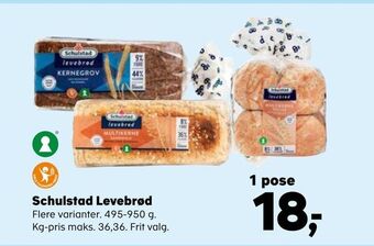 Kvickly Schulstad levebrød tilbud