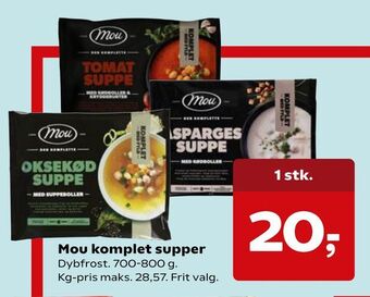 Kvickly Mou komplet supper tilbud