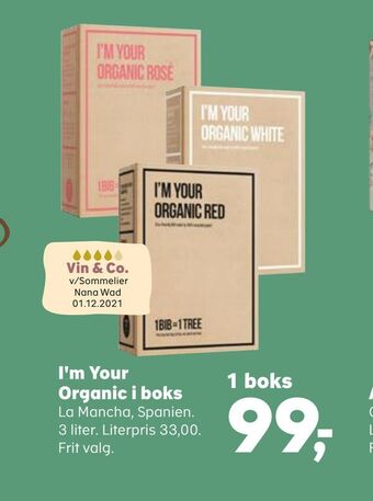 Kvickly I'm your organic i boks tilbud