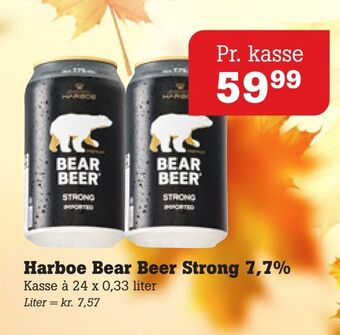 Poetzsch Padborg Harboe bear beer strong 7,7% tilbud