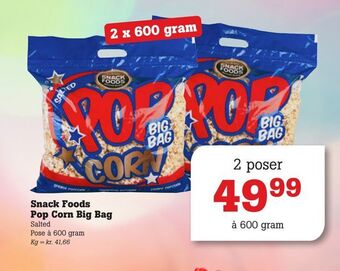 Poetzsch Padborg Snack foods pop corn big bag tilbud
