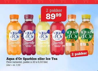 Poetzsch Padborg Aqua d'or sparkles eller ice tea tilbud