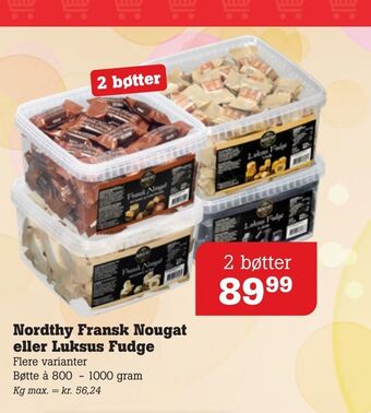 Poetzsch Padborg Nordthy fransk nougat eller luksus fudge tilbud