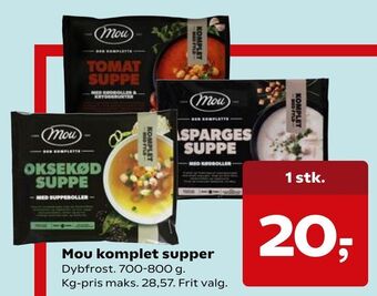 SuperBrugsen Mou komplet supper tilbud