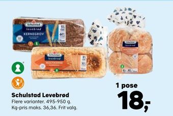 SuperBrugsen Schulstad levebrød tilbud