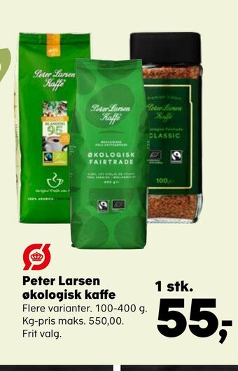 SuperBrugsen Peter larsen økologisk kaffe tilbud